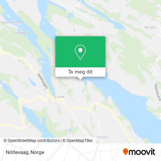 Nötlevaag kart