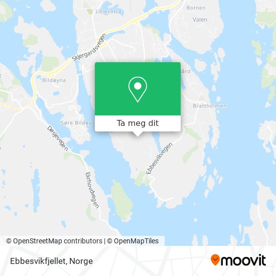 Ebbesvikfjellet kart