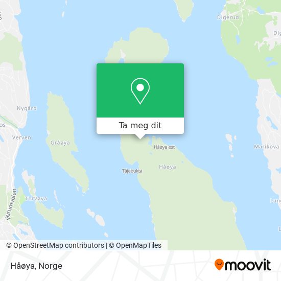 Håøya kart