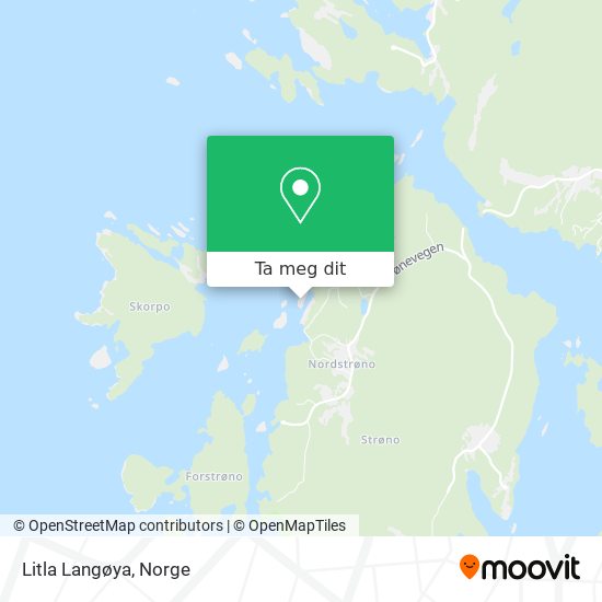 Litla Langøya kart