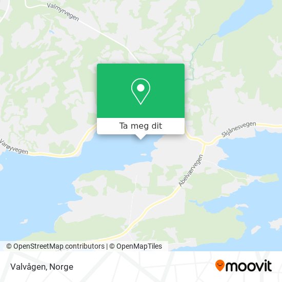 Valvågen kart