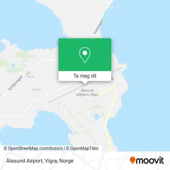 Ålesund Airport, Vigra kart