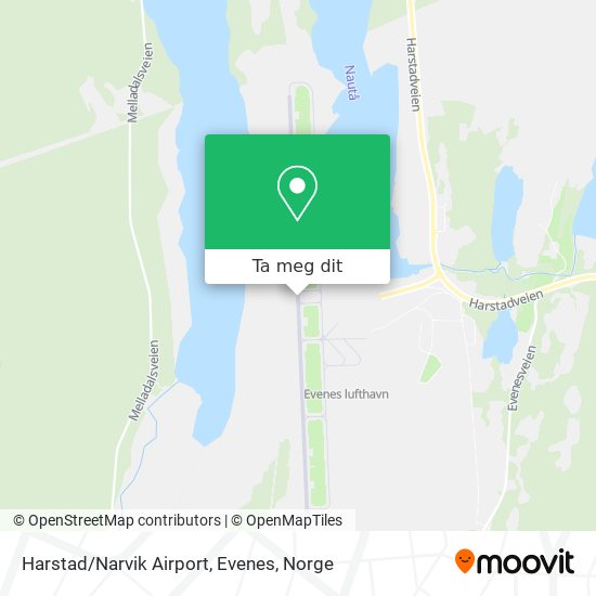 Harstad/Narvik Airport, Evenes kart