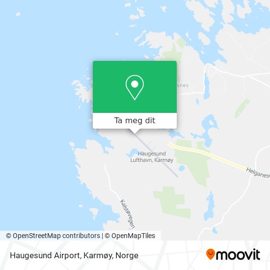 Haugesund Airport, Karmøy kart