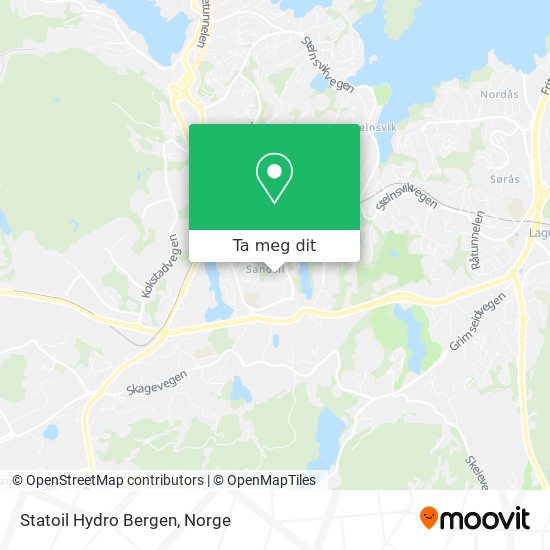 Statoil Hydro Bergen kart