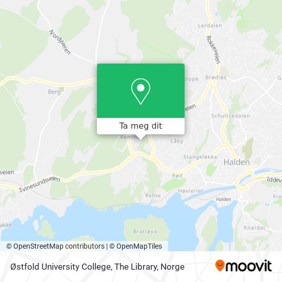 Østfold University College, The Library kart