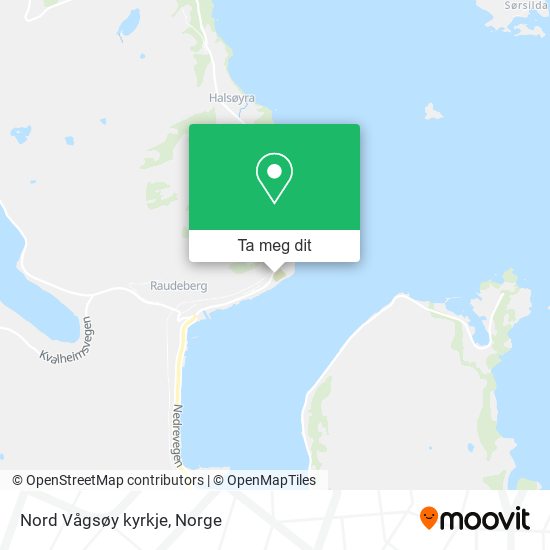Nord Vågsøy kyrkje kart