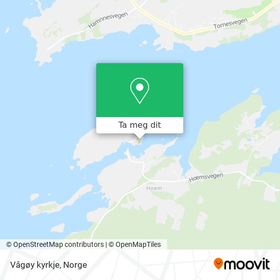Vågøy kyrkje kart