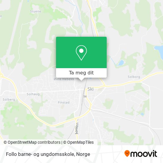 Follo barne- og ungdomsskole kart