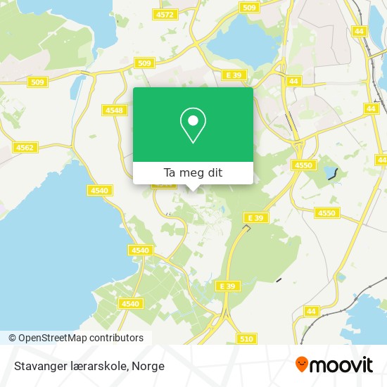Stavanger lærarskole kart