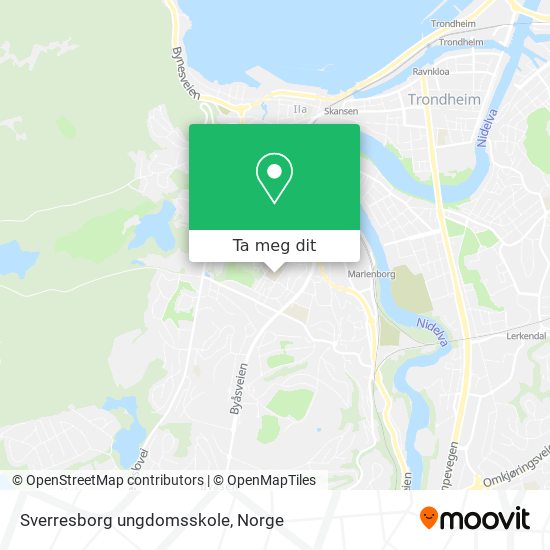 Sverresborg ungdomsskole kart