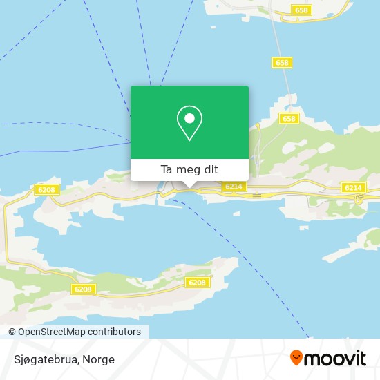 Sjøgatebrua kart