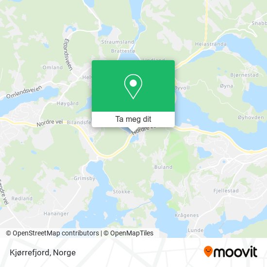 Kjørrefjord kart