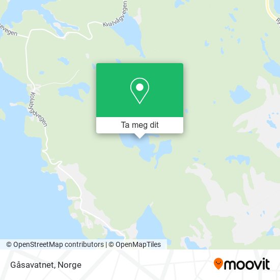 Gåsavatnet kart