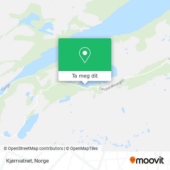 Kjørrvatnet kart