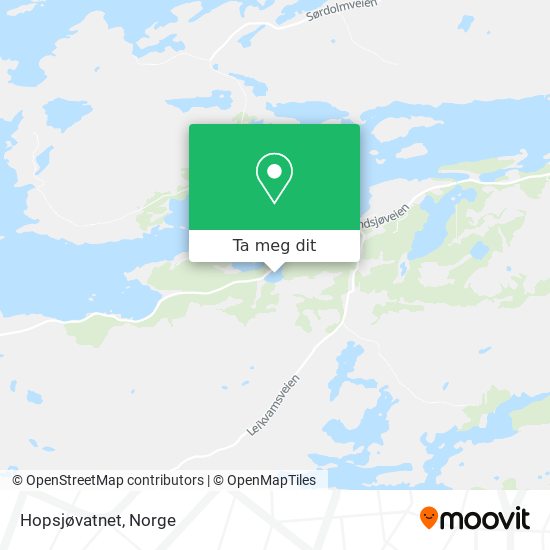 Hopsjøvatnet kart