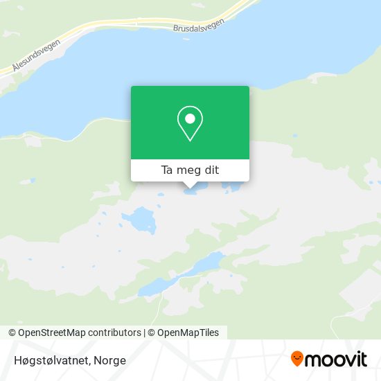 Høgstølvatnet kart