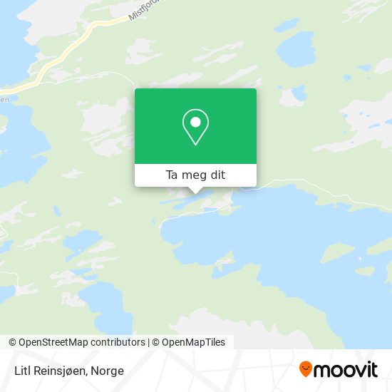 Litl Reinsjøen kart