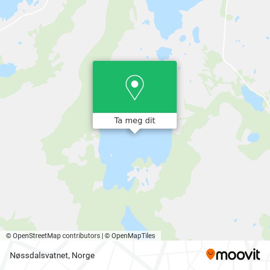 Nøssdalsvatnet kart
