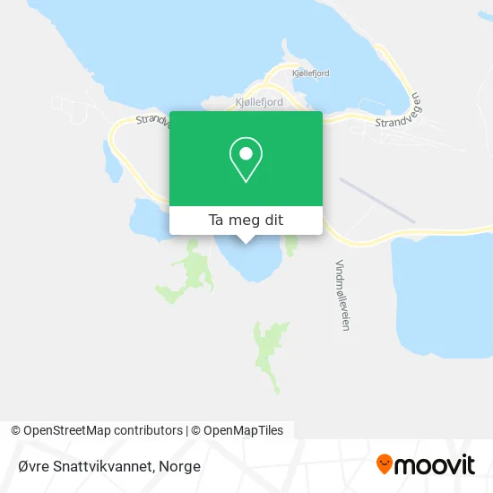 Øvre Snattvikvannet kart