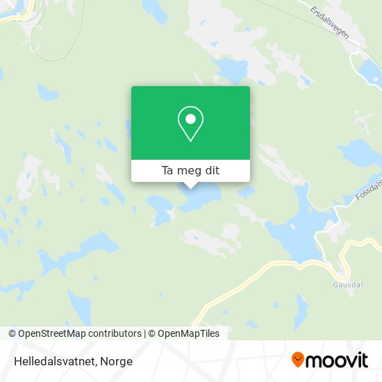 Helledalsvatnet kart