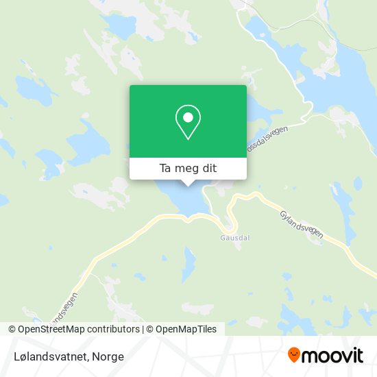 Lølandsvatnet kart