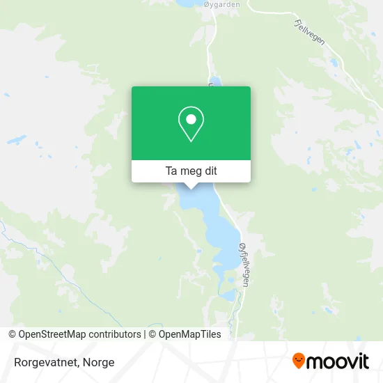 Rorgevatnet kart