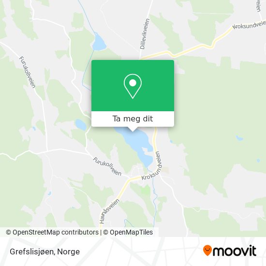 Grefslisjøen kart