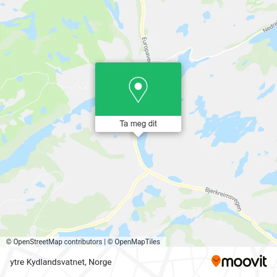 ytre Kydlandsvatnet kart