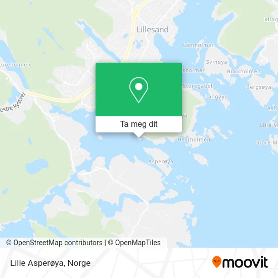 Lille Asperøya kart