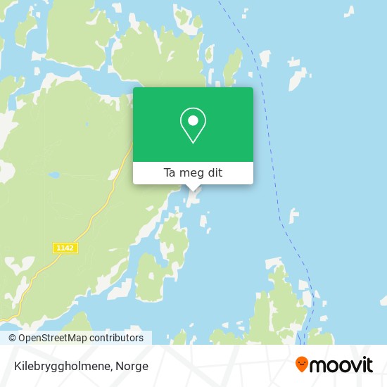 Kilebryggholmene kart