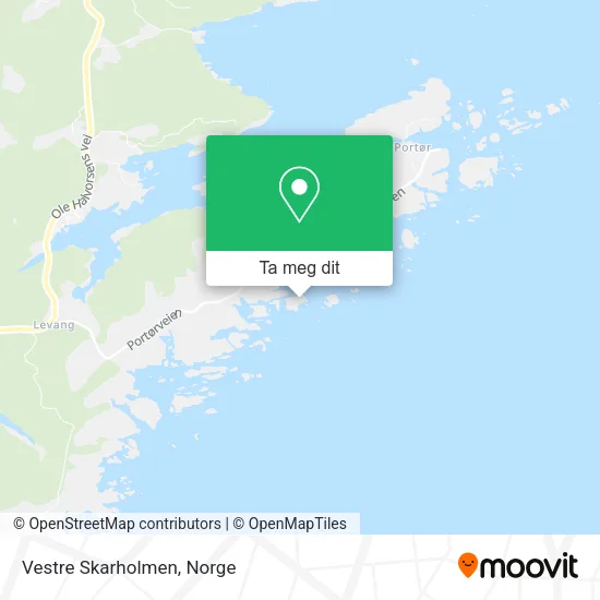 Vestre Skarholmen kart