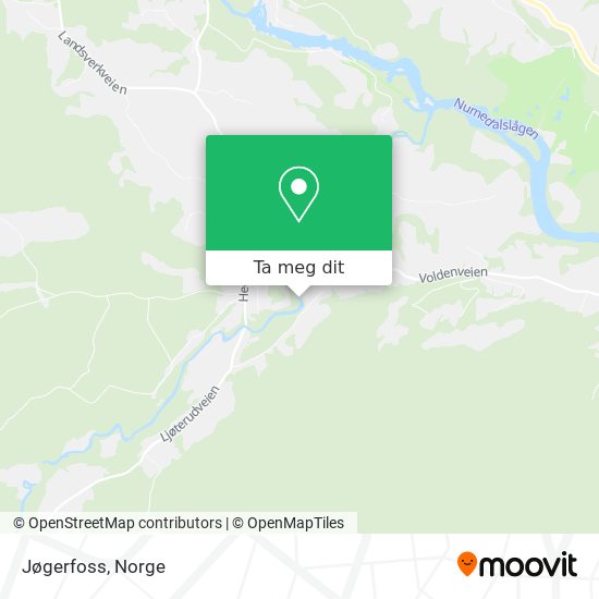 Jøgerfoss kart