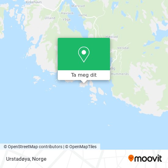 Urstadøya kart