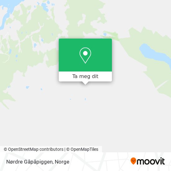 Nørdre Gåpåpiggen kart