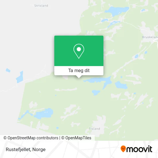 Rustefjellet kart