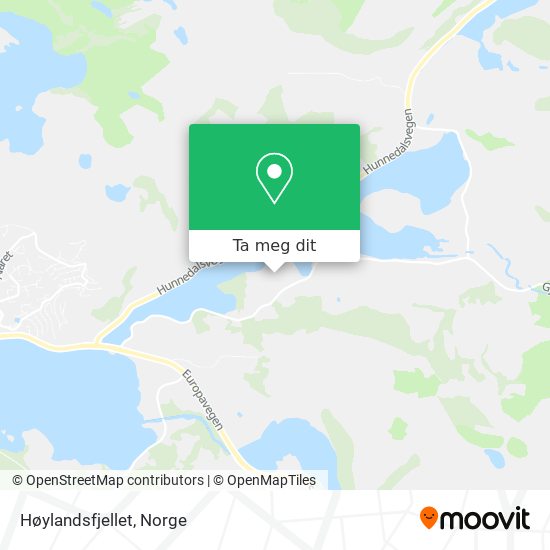 Høylandsfjellet kart