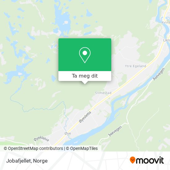 Jobafjellet kart