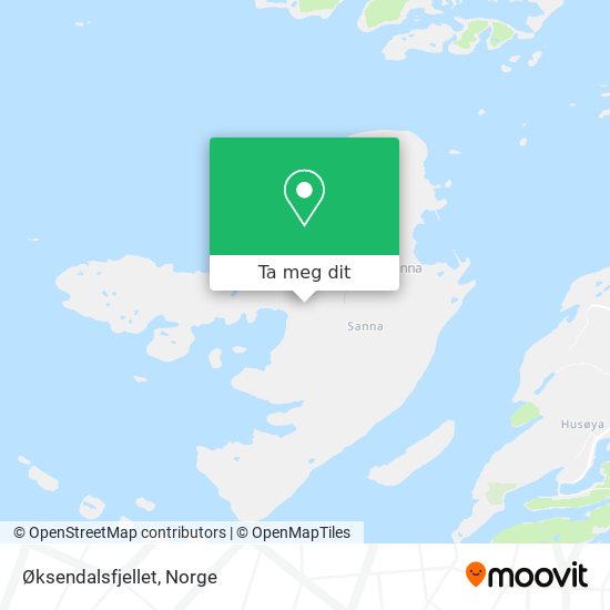 Øksendalsfjellet kart