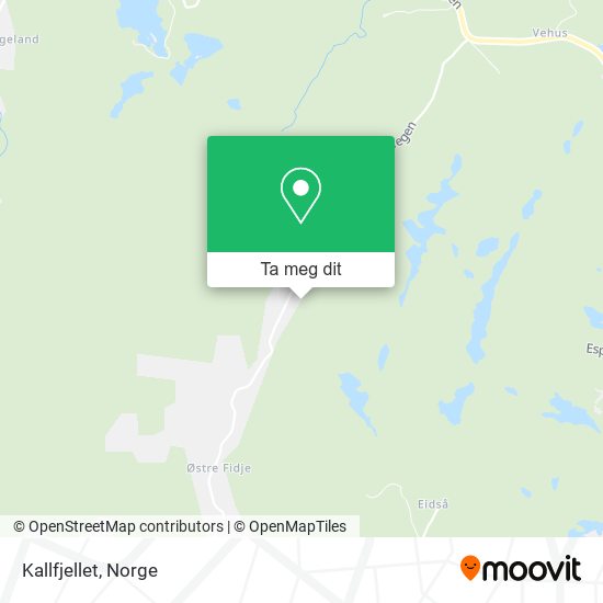 Kallfjellet kart