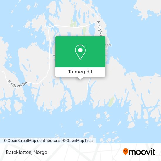 Båtekletten kart