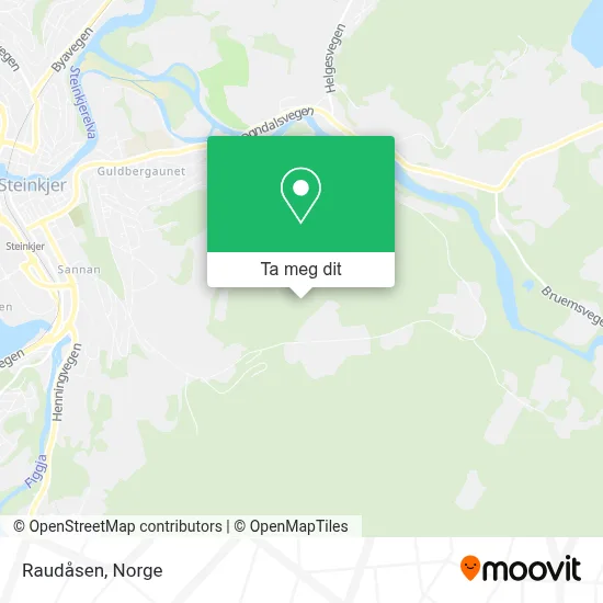 Raudåsen kart