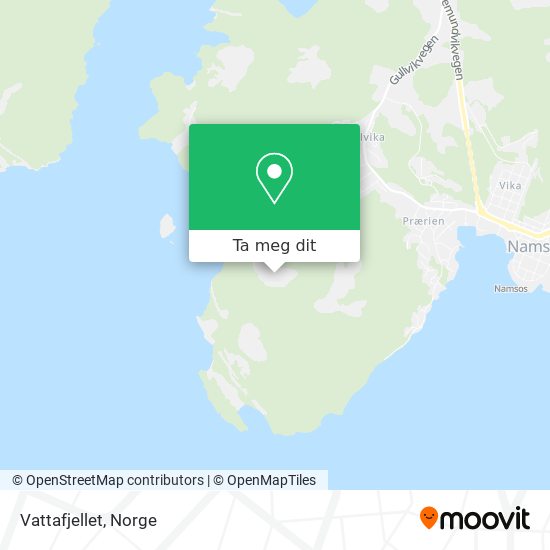 Vattafjellet kart