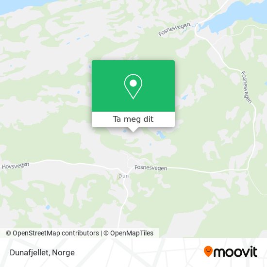 Dunafjellet kart