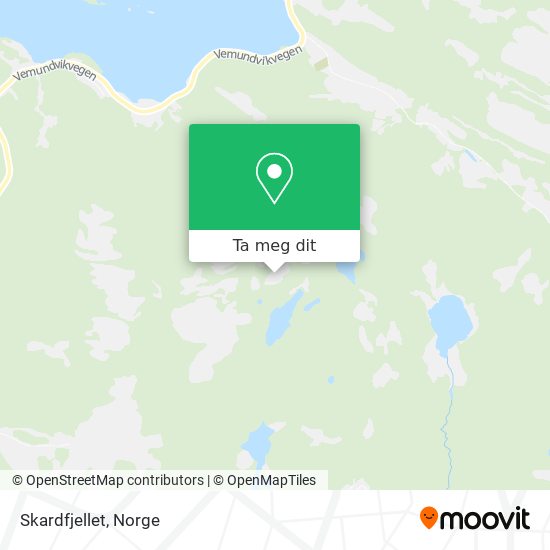 Skardfjellet kart