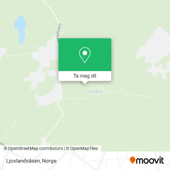 Ljoslandsåsen kart