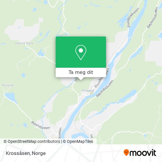 Krossåsen kart