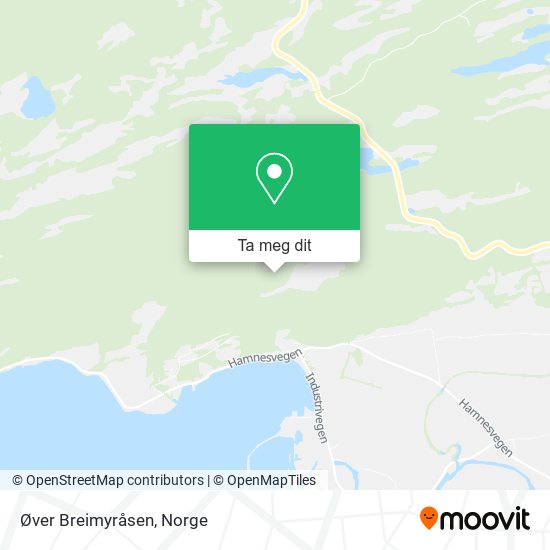 Øver Breimyråsen kart