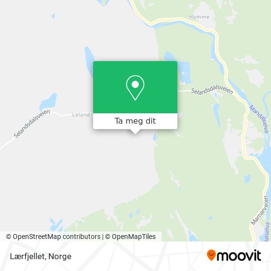 Lærfjellet kart