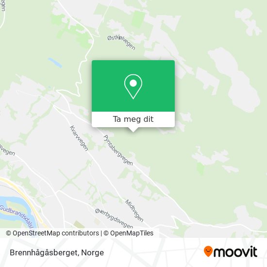 Brennhågåsberget kart
